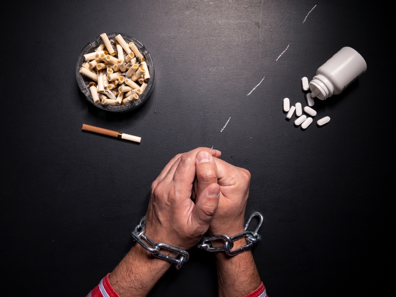 A person celebrating a new beginning in recovery